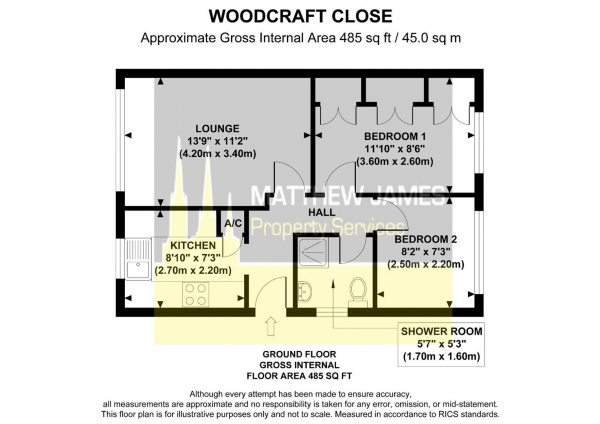 Floor Plan Image for 2 Bedroom Maisonette for Sale in Woodcraft Close, Coventry ** CASH BUYERS ONLY **