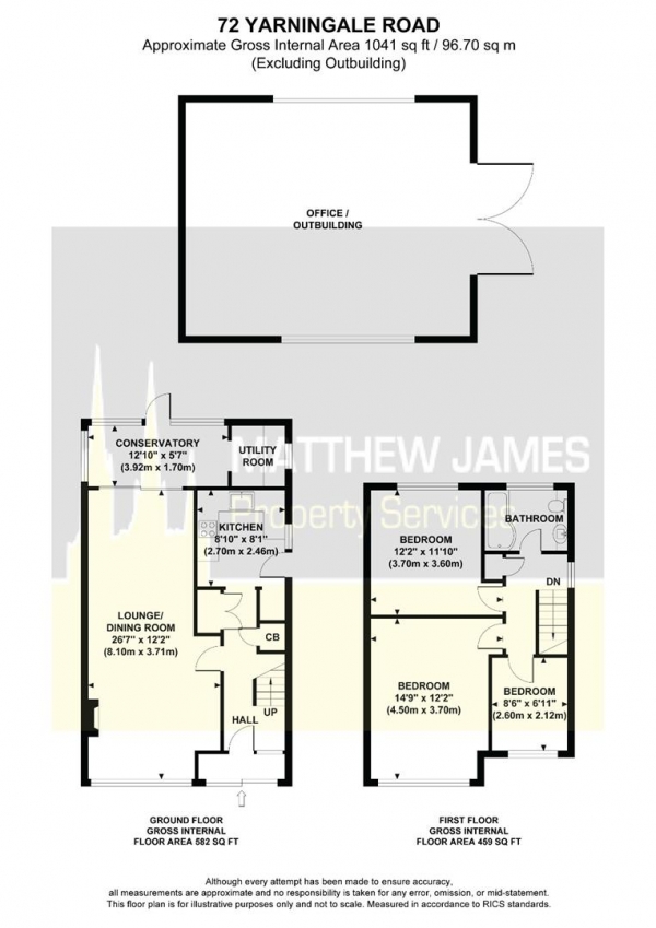 Floor Plan Image for 3 Bedroom Semi-Detached House for Sale in Yarningale Road, Willenhall, Coventry **Beautiful Throughout **