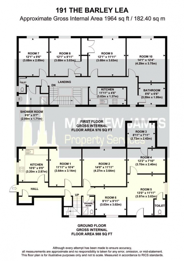 Floor Plan Image for 8 Bedroom Detached House for Sale in The Barley Lea, Stoke Aldermoor, Coventry  ** GREAT OPPORTUNITY **