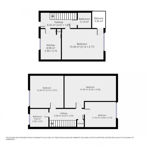 Floor Plan Image for 4 Bedroom Flat to Rent in Joseph Street, London