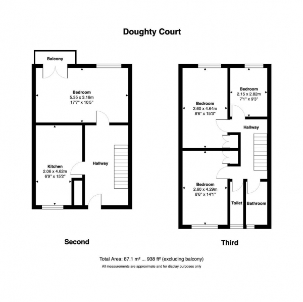 Floor Plan for 4 Bedroom Flat to Rent in Prusom Street, London, E1W, 3RT - £692 pw | £3000 pcm