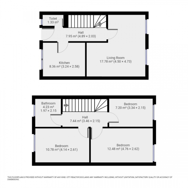 Floor Plan Image for 3 Bedroom Flat to Rent in Mace Street, London