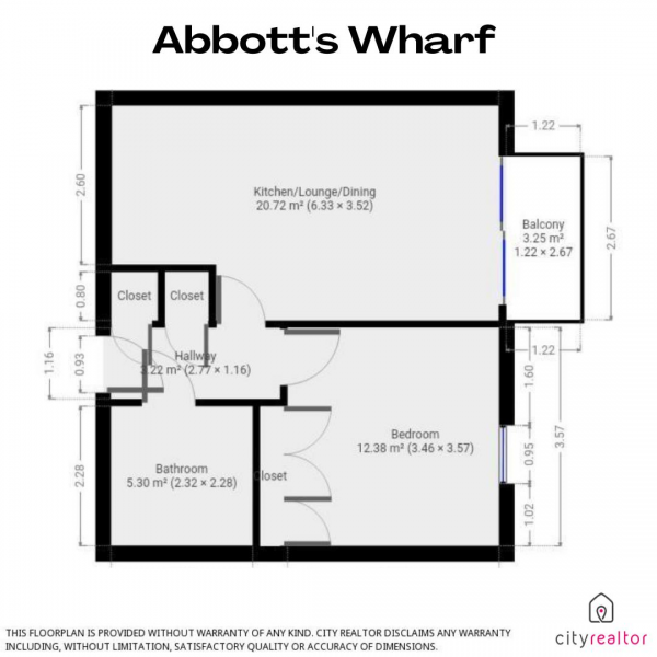 Floor Plan Image for 1 Bedroom Flat to Rent in 93 Stainsby Road, London