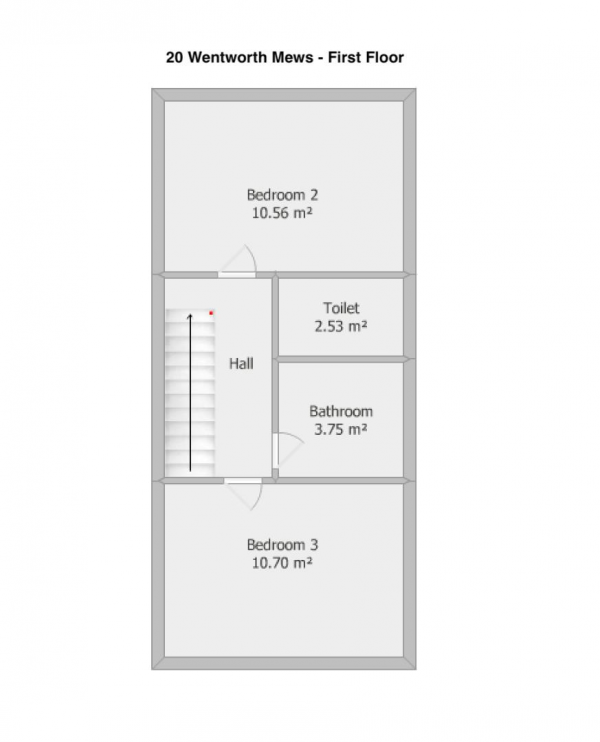 Floor Plan Image for 3 Bedroom Flat to Rent in Wentworth Mews, London