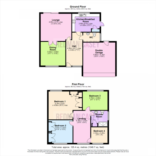 Floor Plan Image for 4 Bedroom Detached House for Sale in Winton Green, Lostock, Bolton