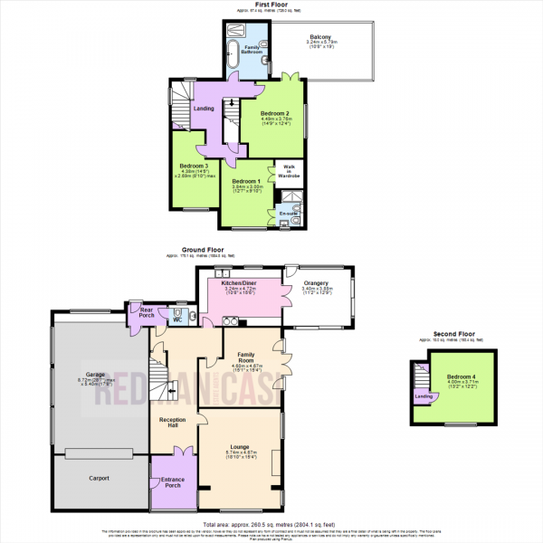 Floor Plan for 4 Bedroom Detached House for Sale in Wilderswood, Horwich, Bolton, BL6, 6SA -  &pound675,000