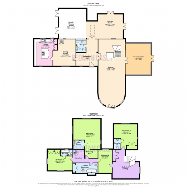 Floor Plan Image for 4 Bedroom Detached House for Sale in Sheep Hill Brow, Clayton Le Woods