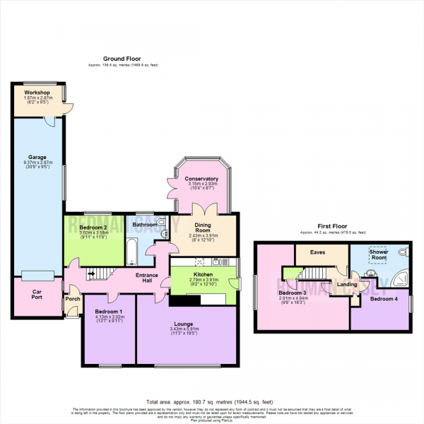 Floor Plan Image for 3 Bedroom Detached Bungalow for Sale in Nevy Fold Avenue, Horwich, Bolton