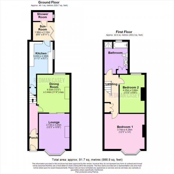Floor Plan Image for 2 Bedroom Terraced House for Sale in Crown Lane, Horwich, Bolton