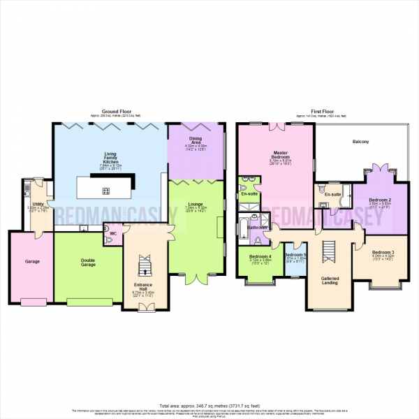 Floor Plan for 5 Bedroom Detached House for Sale in Holly Dene Drive, Lostock, Bolton, BL6, 4NP -  &pound925,000