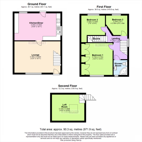 Floor Plan Image for 3 Bedroom Semi-Detached House for Sale in Brazley Avenue, Horwich, Bolton