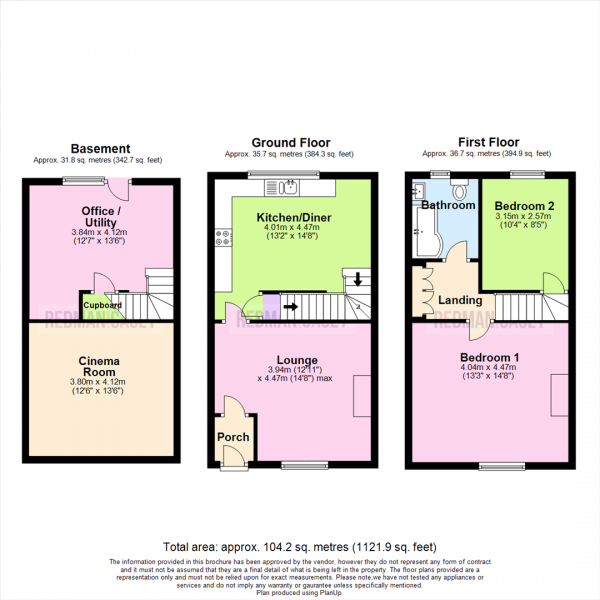 Floor Plan Image for 2 Bedroom Cottage for Sale in Duncan Street, Horwich, Bolton