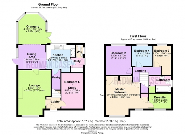 Floor Plan Image for 4 Bedroom Detached House for Sale in Kiveton Close, Worsley, Manchester