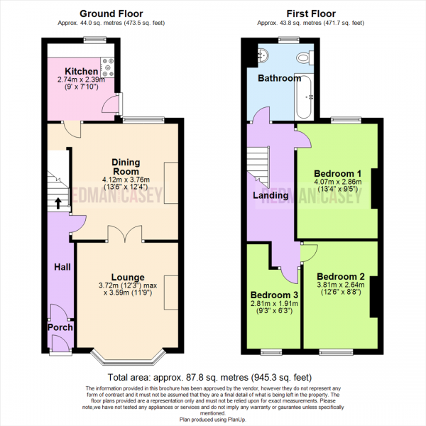 Floor Plan Image for 3 Bedroom Property for Sale in Tonge Moor Road, Bolton