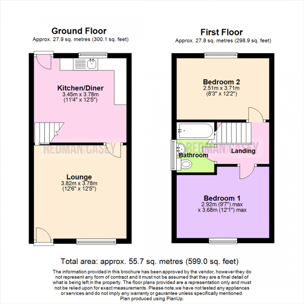 Floor Plan Image for 2 Bedroom Property for Sale in Watts Street, Horwich, Bolton