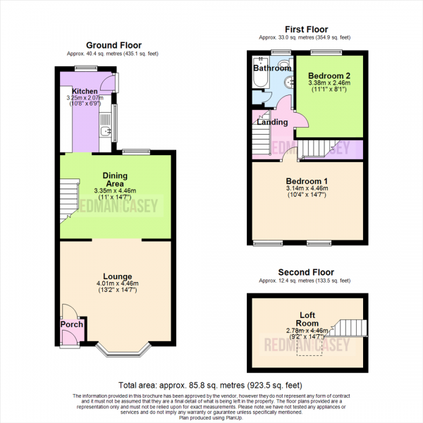 Floor Plan Image for 2 Bedroom Terraced House for Sale in Siemens Street, Horwich, Bolton