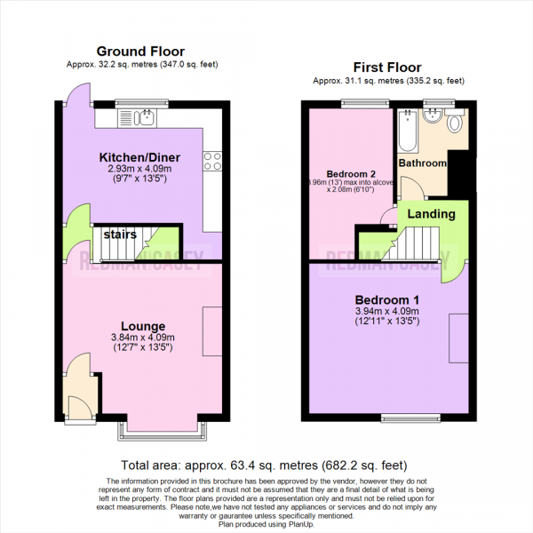 Floor Plan Image for 2 Bedroom Property for Sale in Geoffrey Street, Chorley