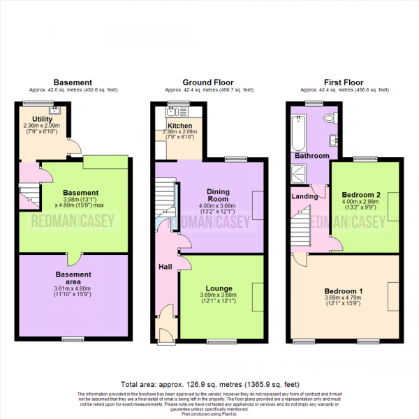 Floor Plan Image for 2 Bedroom Terraced House for Sale in Bolton Road, Anderton, Chorley