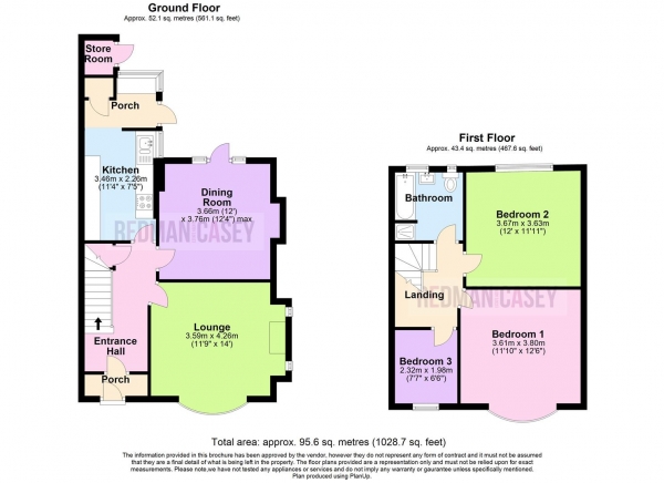 Floor Plan Image for 3 Bedroom Semi-Detached House for Sale in Lever Park Avenue, Horwich, Bolton