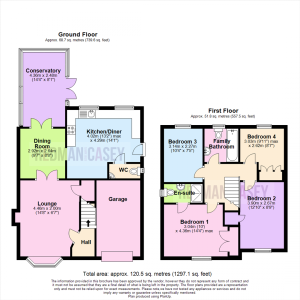 Floor Plan for 4 Bedroom Detached House for Sale in Angelbank, Horwich, Bolton, BL6, 5GX - Offers in Excess of &pound300,000