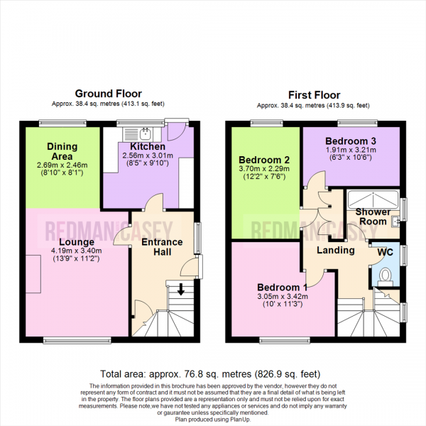 Floor Plan Image for 3 Bedroom Semi-Detached House for Sale in Douglas Avenue, Horwich, Bolton