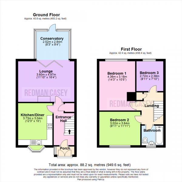 Floor Plan Image for 3 Bedroom Town House for Sale in Vicarage Road West, Blackrod, Bolton