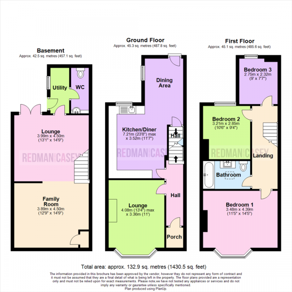 Floor Plan Image for 3 Bedroom Terraced House for Sale in Chorley New Road, Horwich, Bolton