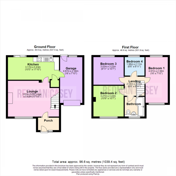 Floor Plan Image for 4 Bedroom Semi-Detached House for Sale in Ramwells Brow, Bromley Cross, Bolton