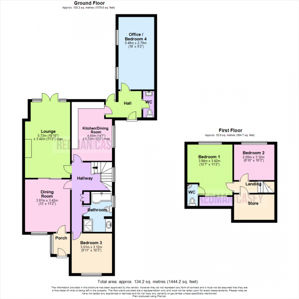 Floor Plan Image for 4 Bedroom Semi-Detached House for Sale in Manchester Road, Blackrod, Bolton