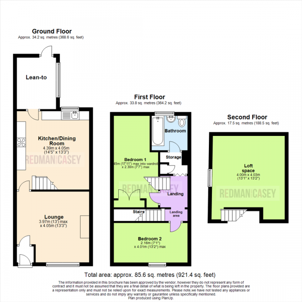 Floor Plan Image for 2 Bedroom Terraced House for Sale in Mount Pleasant Street, Horwich, Bolton
