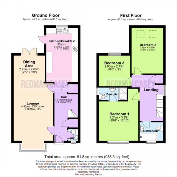 Floor Plan Image for 3 Bedroom Detached House for Sale in Essex Street, Horwich, Bolton
