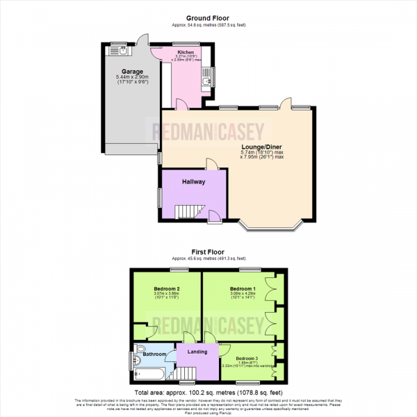 Floor Plan Image for 3 Bedroom Semi-Detached House for Sale in Lever Park Avenue, Horwich, Bolton