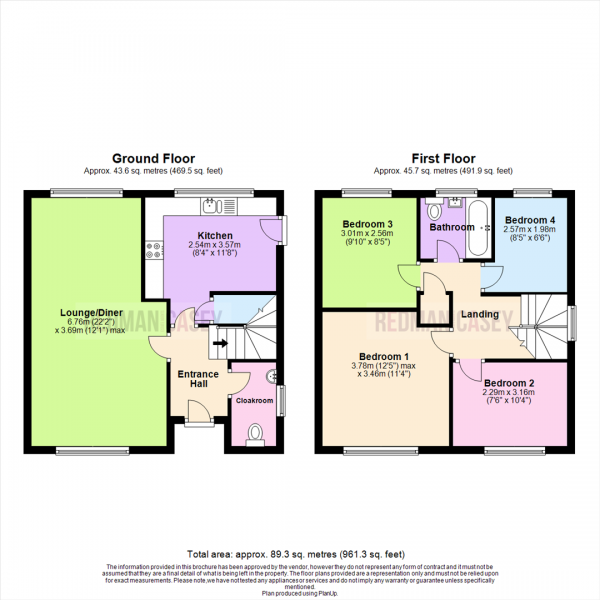 Floor Plan Image for 4 Bedroom Detached House for Sale in Thursford Grove, Blackrod, Bolton