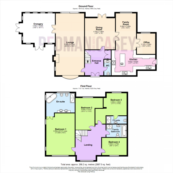 Floor Plan for 4 Bedroom Detached House for Sale in Princess Road, Lostock, Bolton, BL6, 4DR - OIRO &pound740,000
