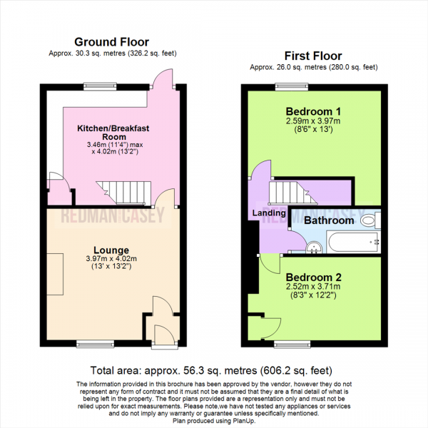 Floor Plan Image for 2 Bedroom Terraced House for Sale in Armstrong Street, Horwich, Bolton