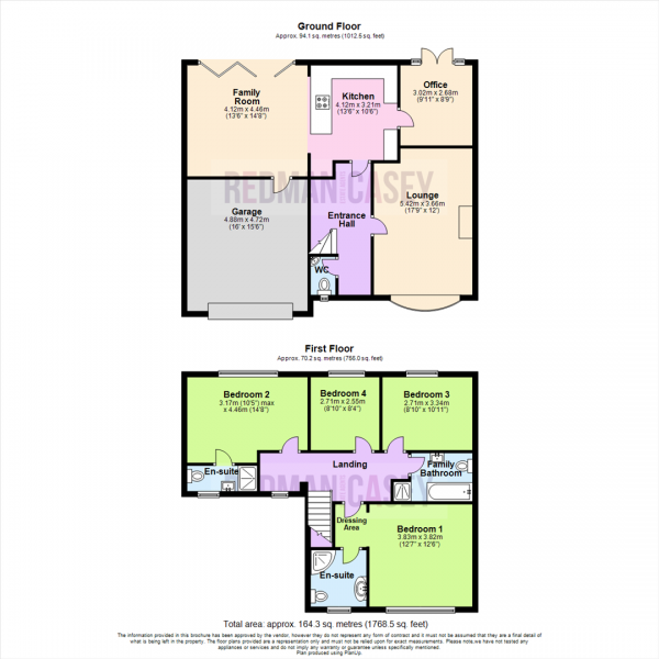 Floor Plan Image for 4 Bedroom Detached House for Sale in Daisy Hill Drive, Adlington, Chorley