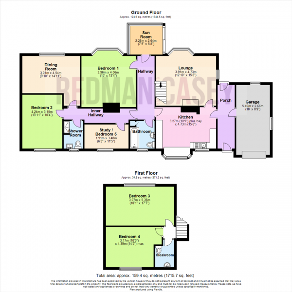 Floor Plan Image for 5 Bedroom Detached Bungalow for Sale in Higher Austins, Lostock, Bolton