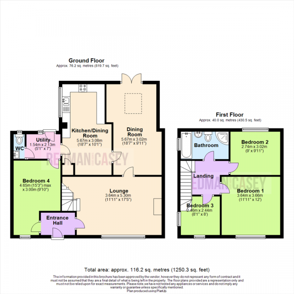 Floor Plan Image for 4 Bedroom Semi-Detached House for Sale in Nightingale Road, Blackrod, Bolton