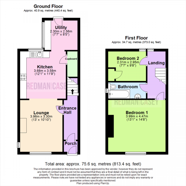 Floor Plan Image for 2 Bedroom Cottage for Sale in Lee Lane, Horwich, Bolton