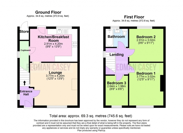 Floor Plan Image for 3 Bedroom Semi-Detached House for Sale in Catherine Street West, Horwich