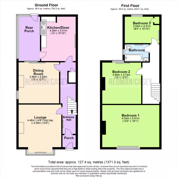 Floor Plan Image for 3 Bedroom Terraced House for Sale in Darwen Road, Egerton, Bolton