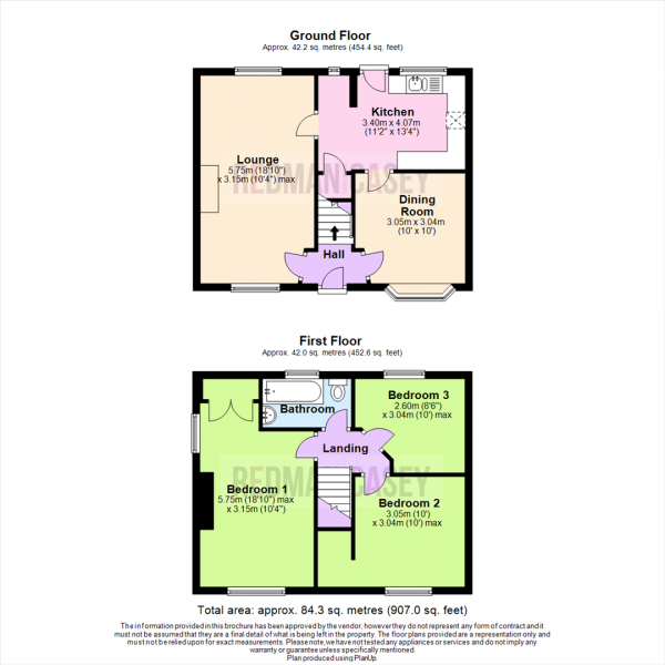 Floor Plan Image for 3 Bedroom Semi-Detached House for Sale in Crompton Way, Bolton