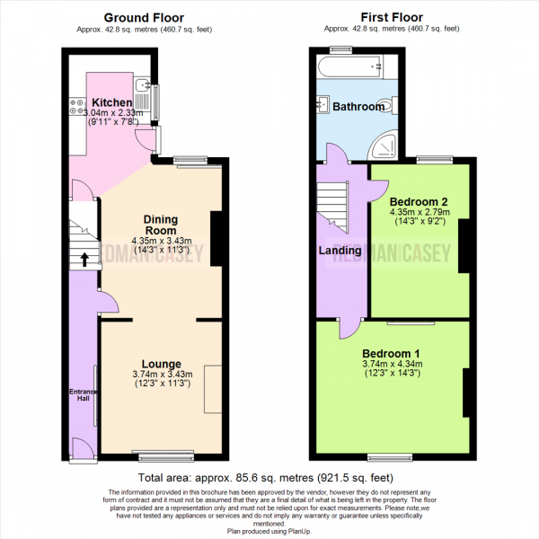 Floor Plan Image for 2 Bedroom Terraced House for Sale in Webb Street, Horwich