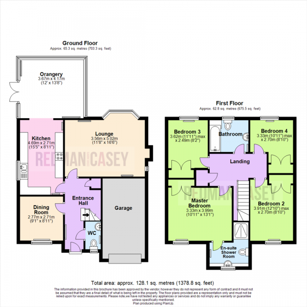 Floor Plan for 4 Bedroom Detached House for Sale in Angelbank, Horwich, Bolton, BL6, 5GX - OIRO &pound329,995