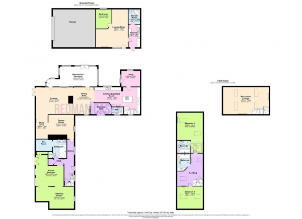 Floor Plan for 3 Bedroom Semi-Detached House for Sale in Chauffer's Cottage, Bolton Road, Horwich, Bolton, BL6, 7RH - OIRO &pound725,000