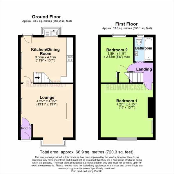 Floor Plan Image for 2 Bedroom Terraced House for Sale in Normanby Street, Bolton