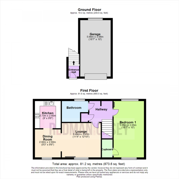 Floor Plan Image for 1 Bedroom Coach House for Sale in Guernsey Avenue, Buckshaw Village, Chorley