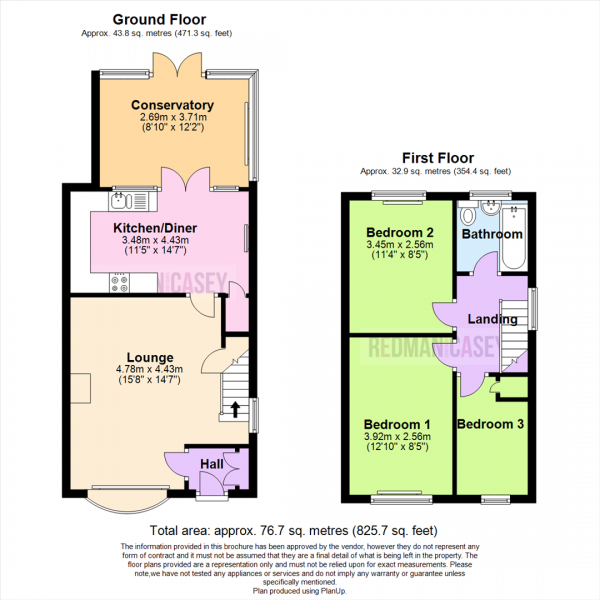 Floor Plan Image for 3 Bedroom Semi-Detached House for Sale in Pennine Road, Horwich, Bolton