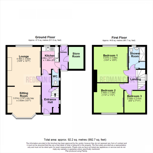 Floor Plan Image for 3 Bedroom Semi-Detached House for Sale in Vicarage Road, Blackrod, Bolton