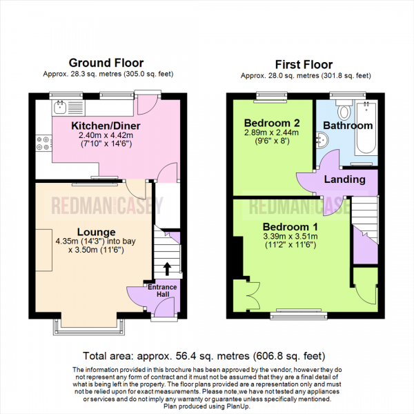 Floor Plan Image for 2 Bedroom Terraced House for Sale in Manchester Road, Blackrod, Bolton